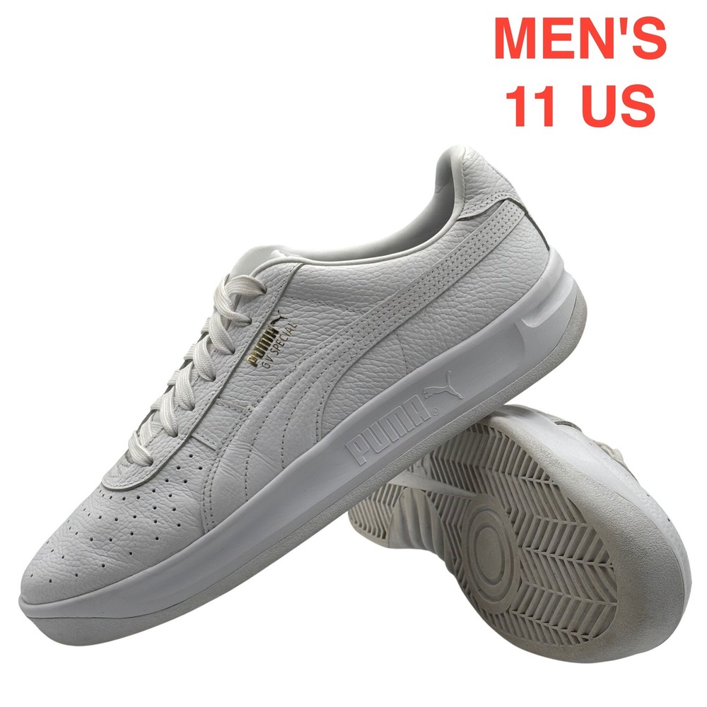 Puma GVโ Special Men's Size 11 White Leather Sneakers Casual Tennis Shoes